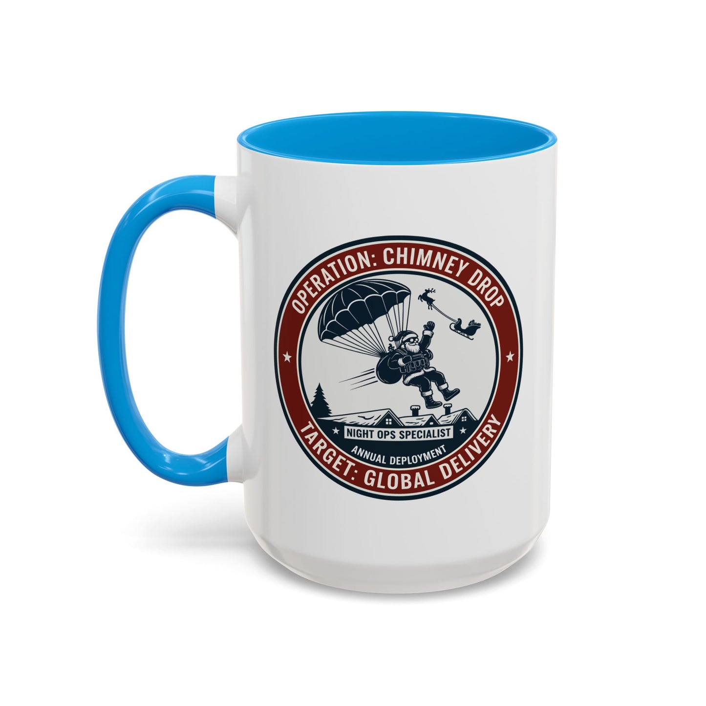 Santa Operation Chimney Drop - Accent Mug (11/15 oz)