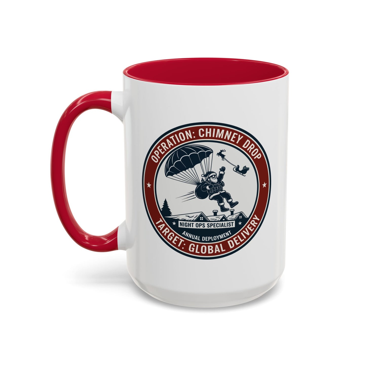 Santa Operation Chimney Drop - Accent Mug (11/15 oz)