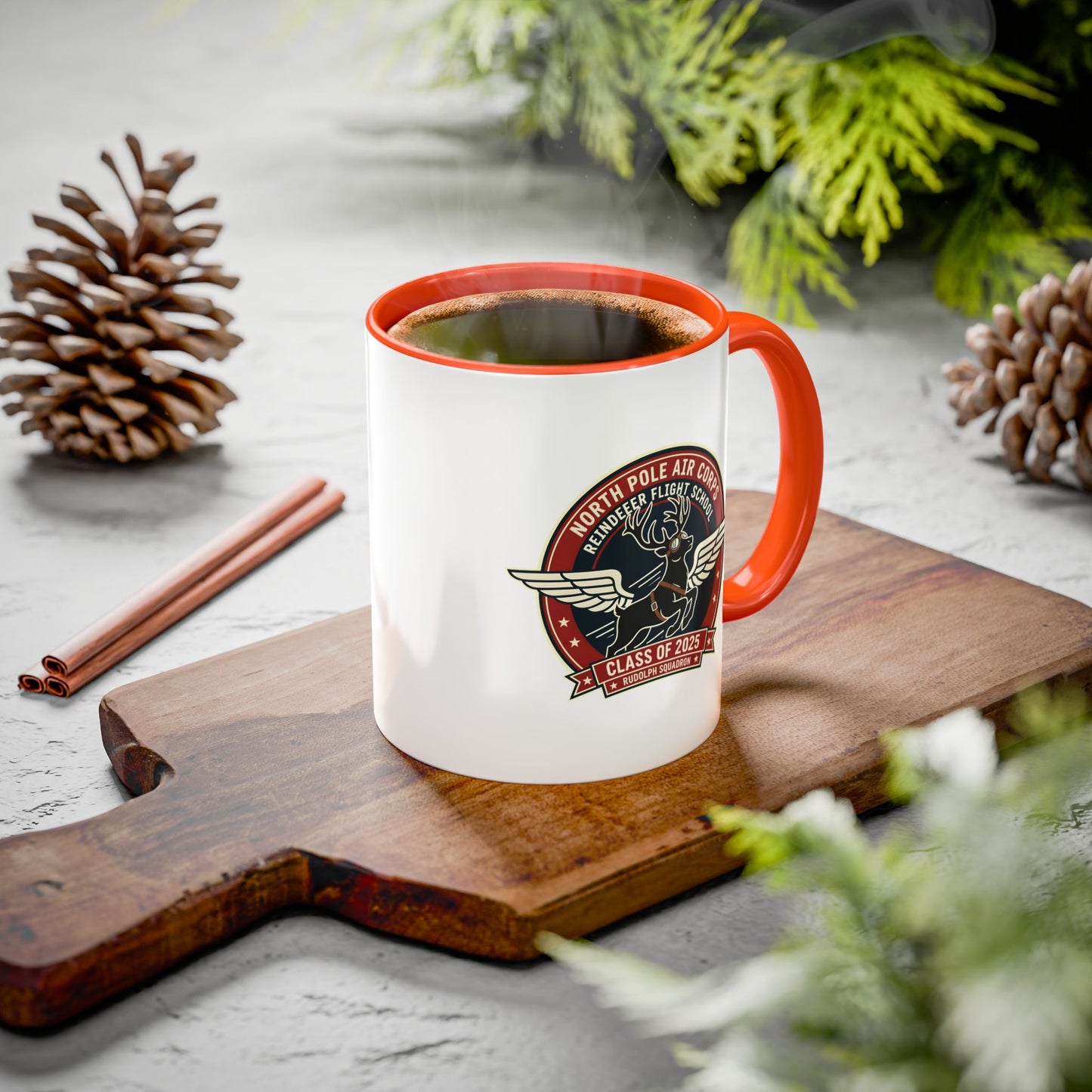 Reindeer Flight School - Accent Mug (11/15 oz)