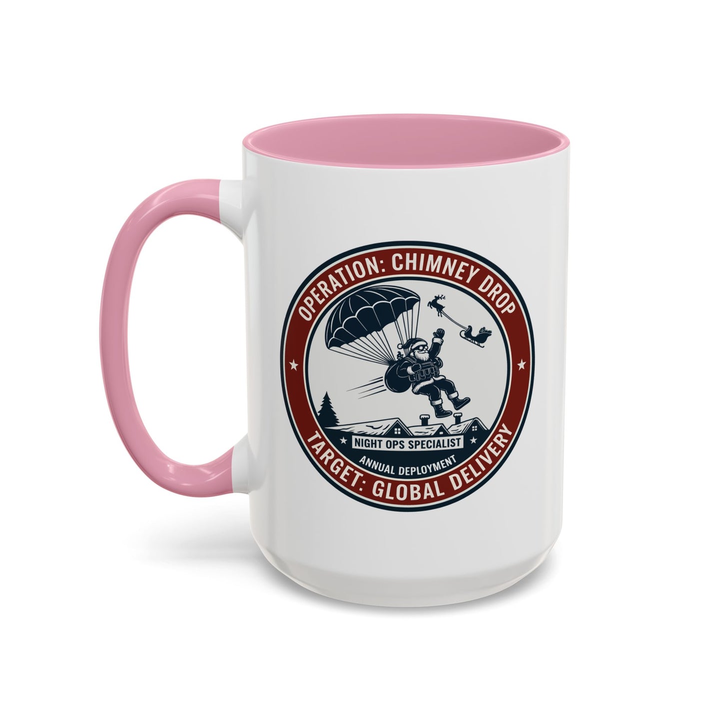 Santa Operation Chimney Drop - Accent Mug (11/15 oz)