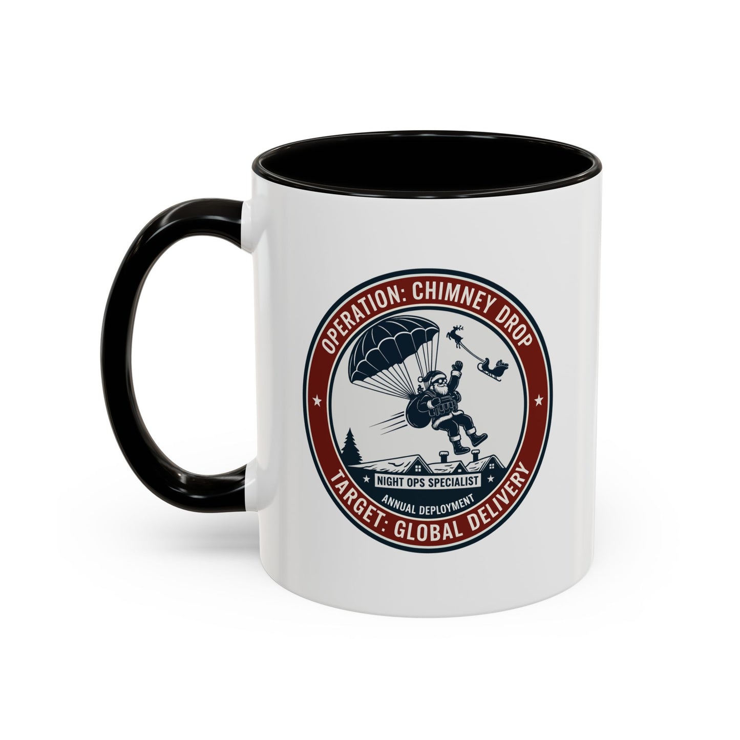 Santa Operation Chimney Drop - Accent Mug (11/15 oz)