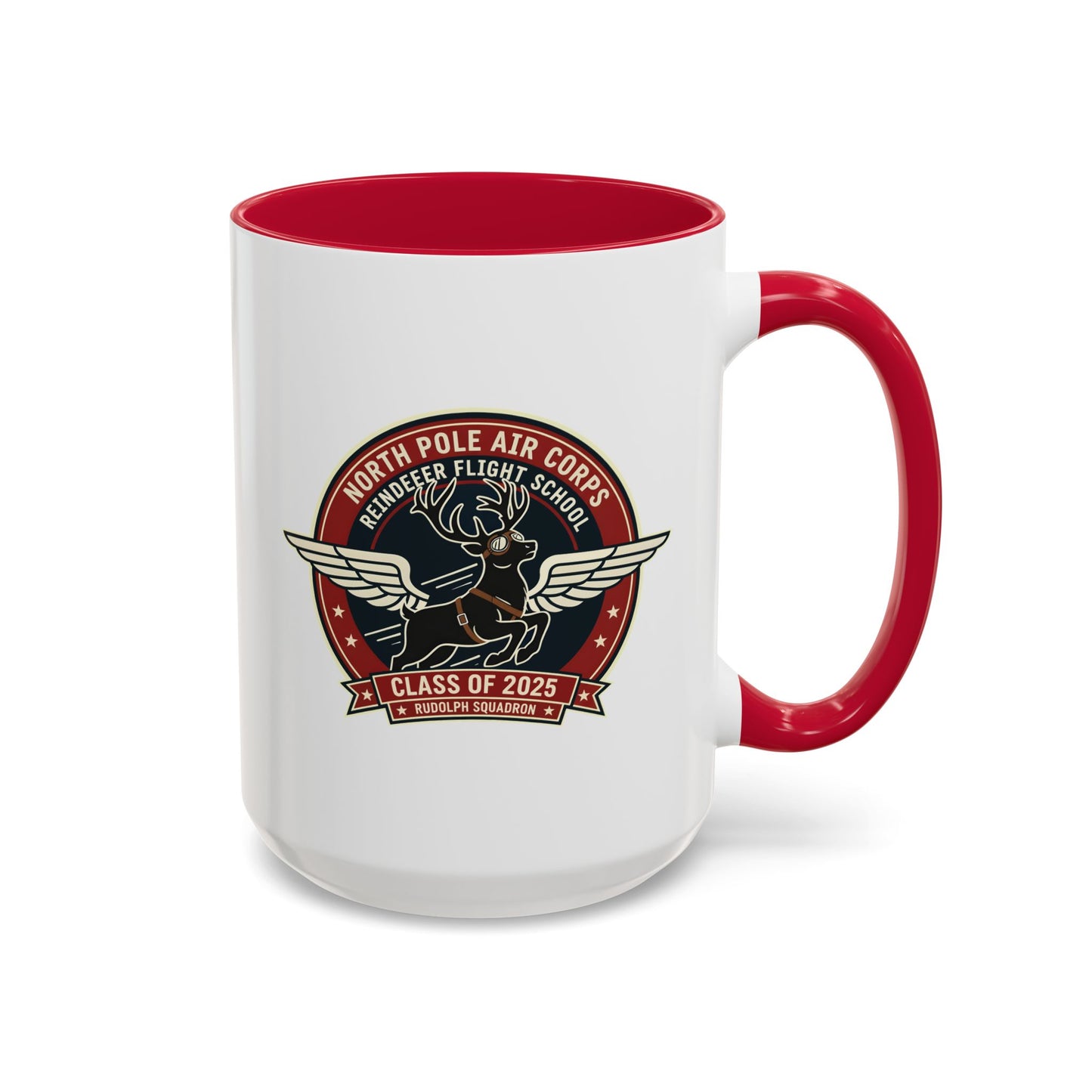 Reindeer Flight School - Accent Mug (11/15 oz)