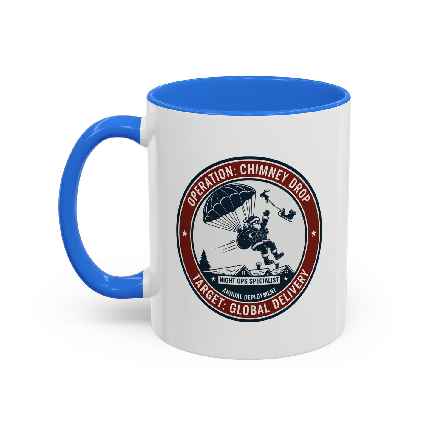 Santa Operation Chimney Drop - Accent Mug (11/15 oz)