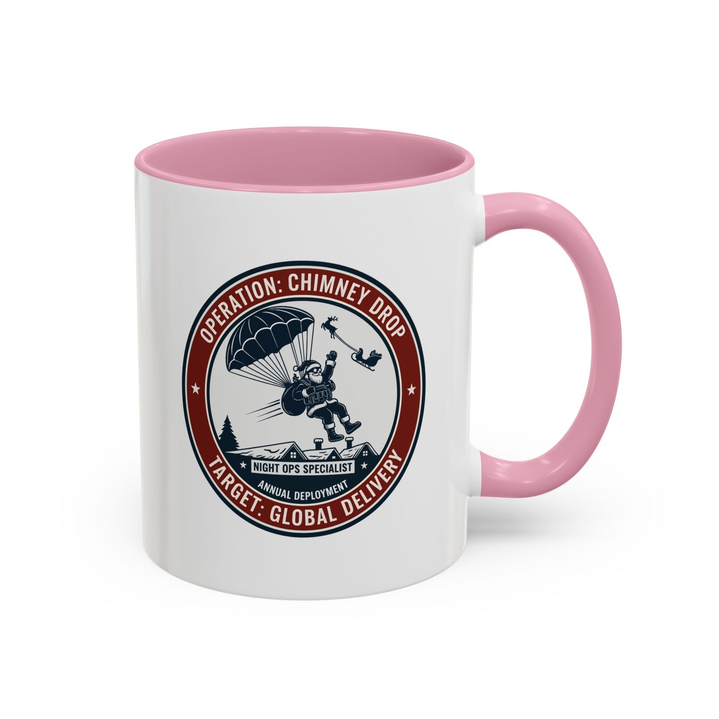 Santa Operation Chimney Drop - Accent Mug (11/15 oz)