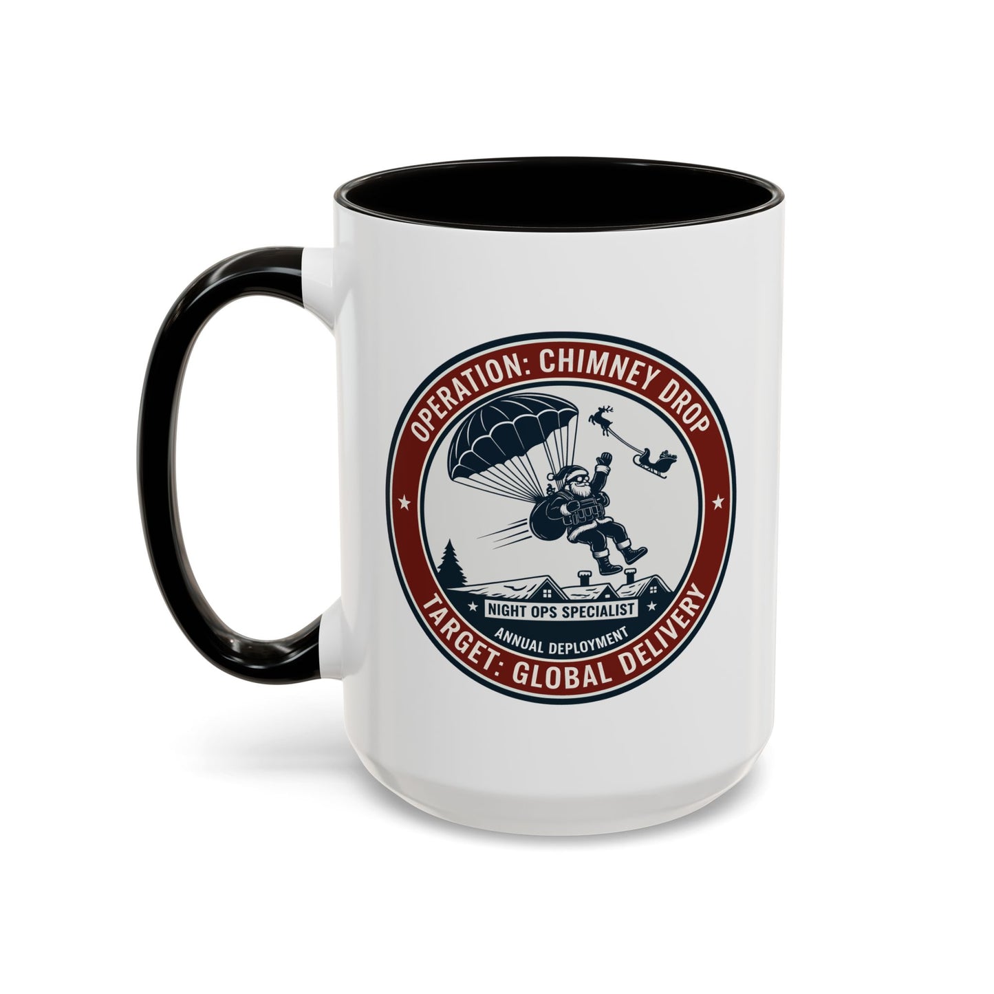 Santa Operation Chimney Drop - Accent Mug (11/15 oz)