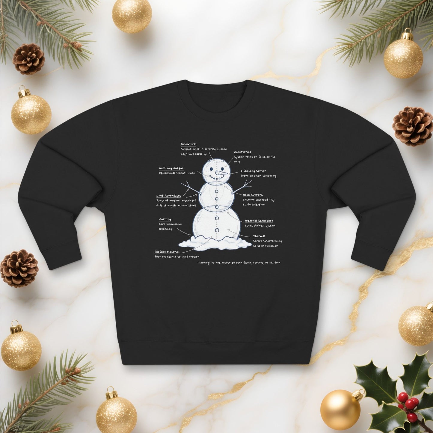 Snowman Engineering Design Review - Unisex Sweatshirt