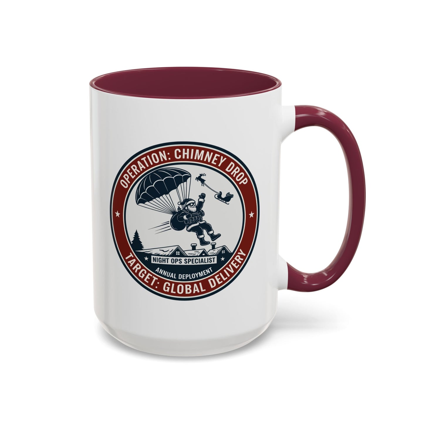 Santa Operation Chimney Drop - Accent Mug (11/15 oz)