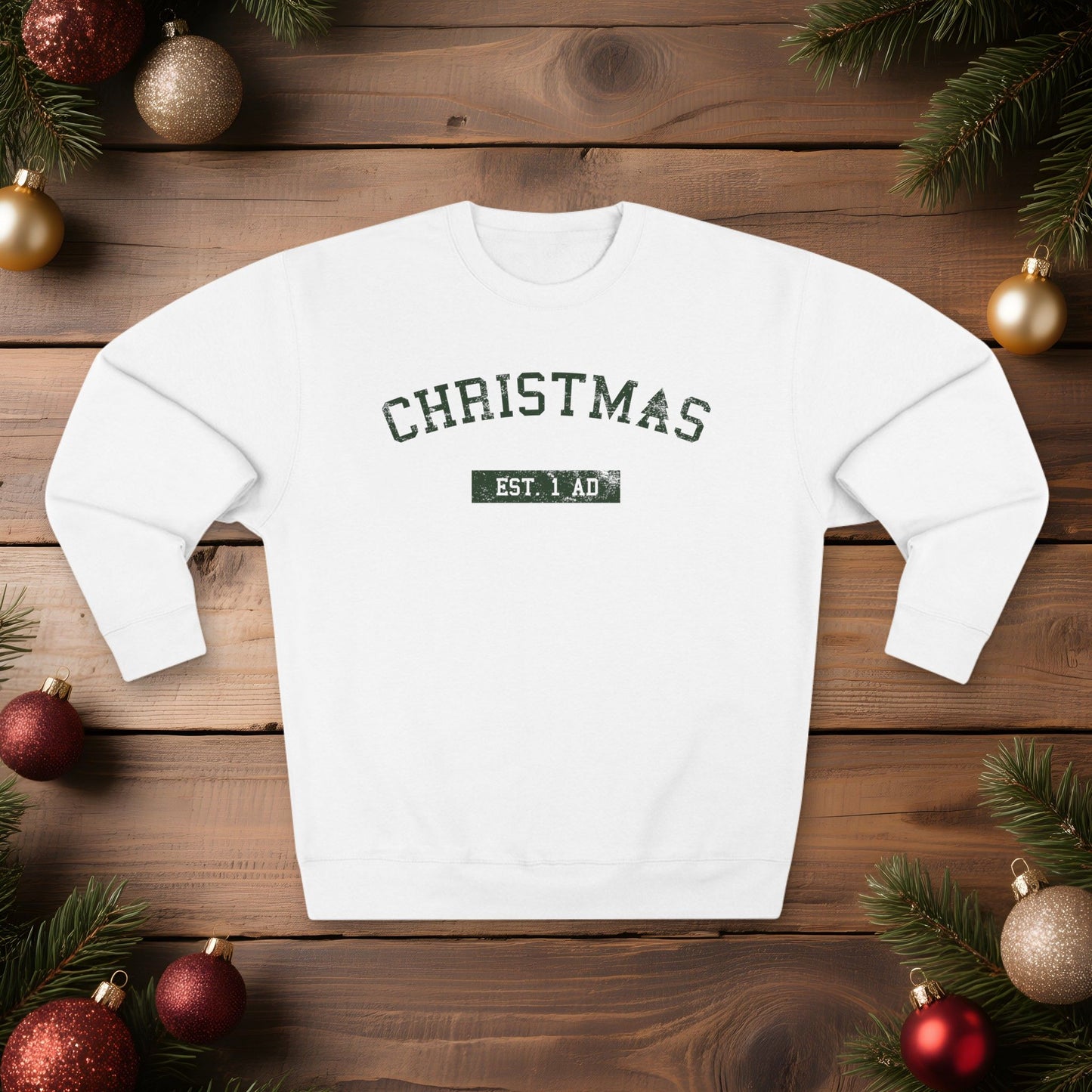 Christmas College Est. 1 AD - Unisex Sweatshirt