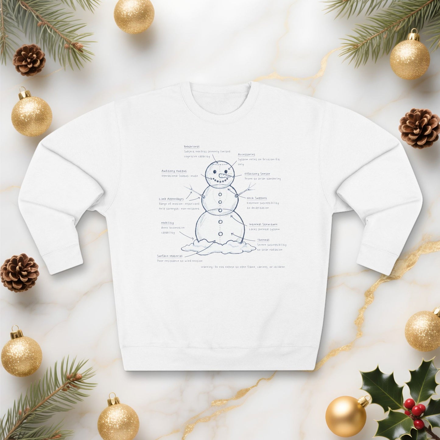 Snowman Engineering Design Review - Unisex Sweatshirt