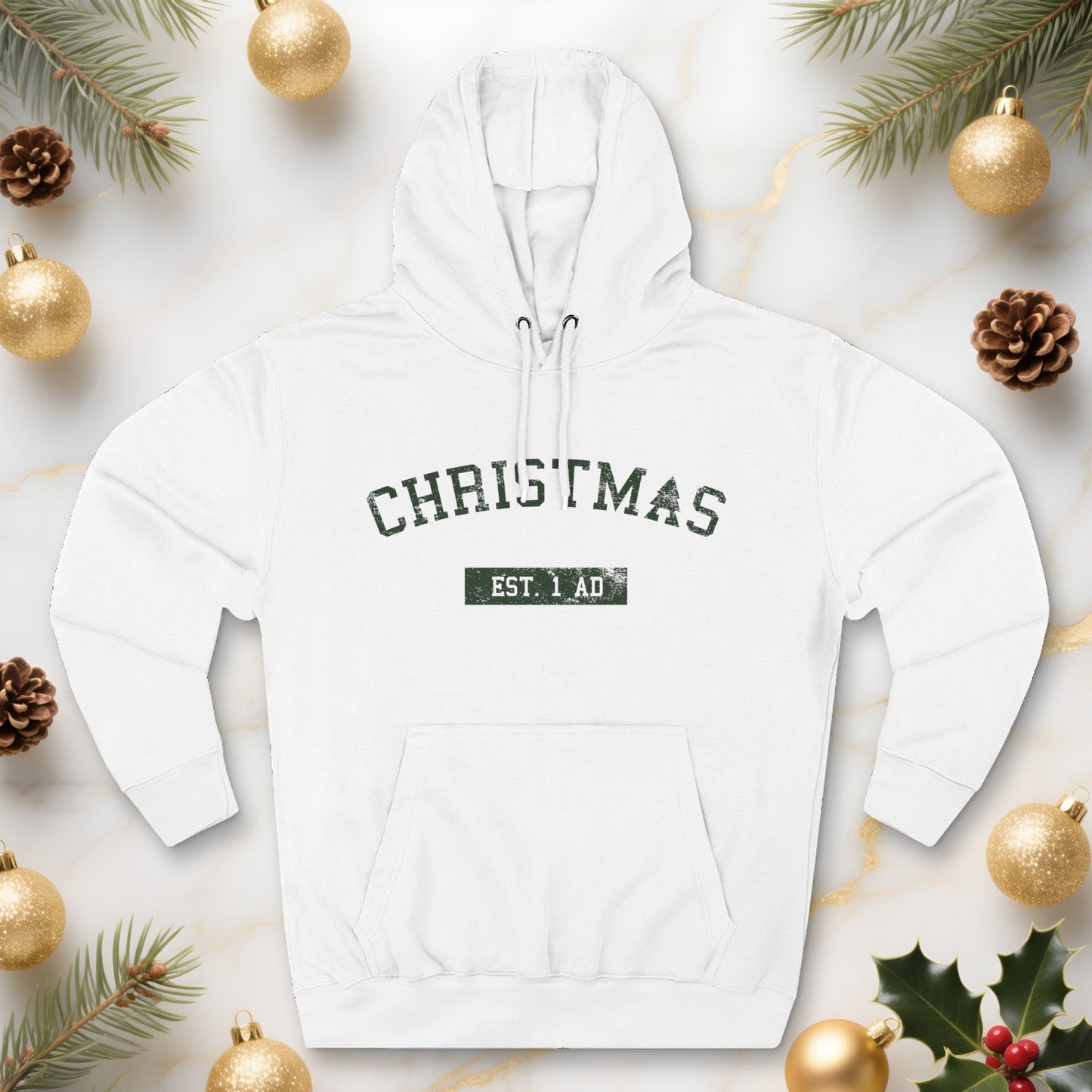 Christmas College Est. 1 AD - Unisex Hoodie