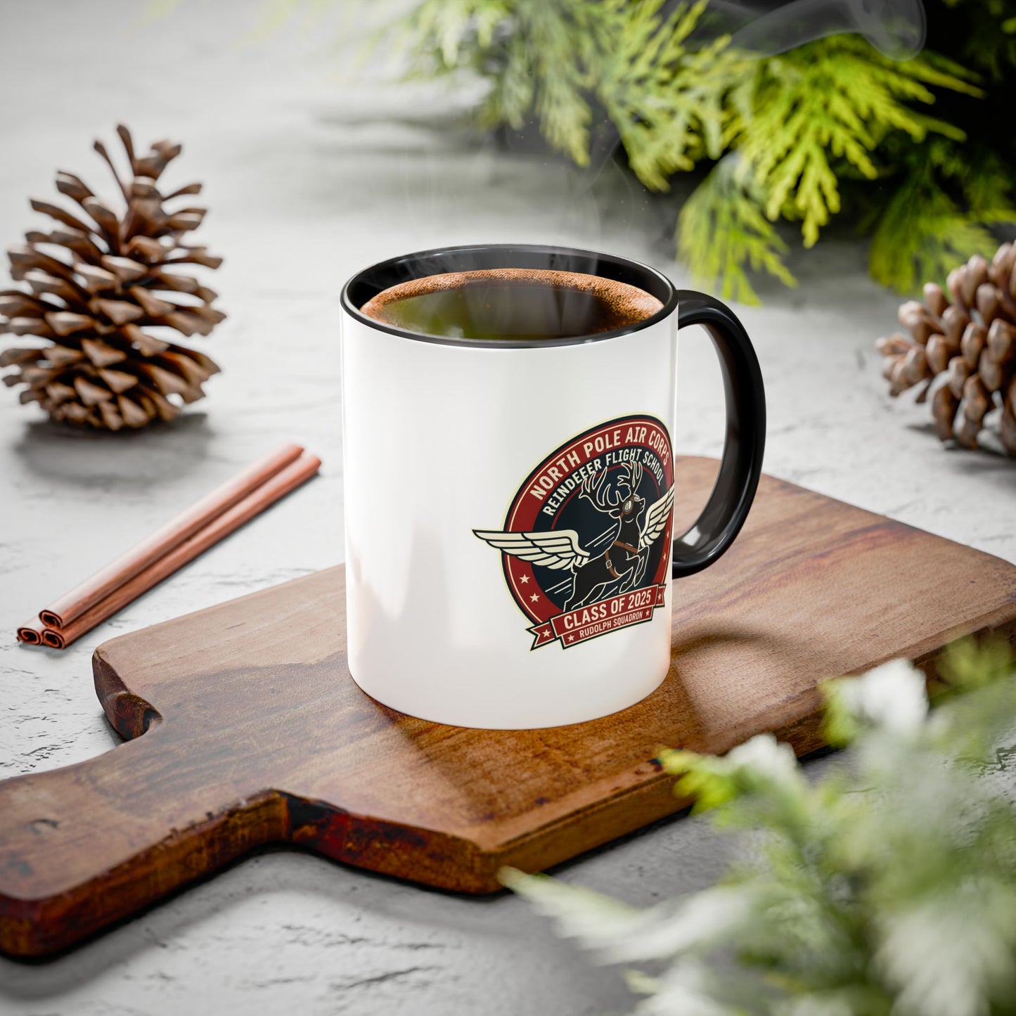 Reindeer Flight School - Accent Mug (11/15 oz)