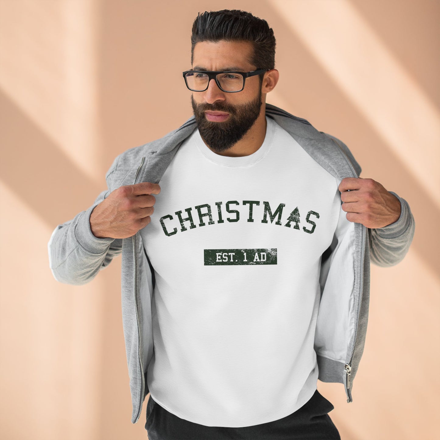 Christmas College Est. 1 AD - Unisex Sweatshirt