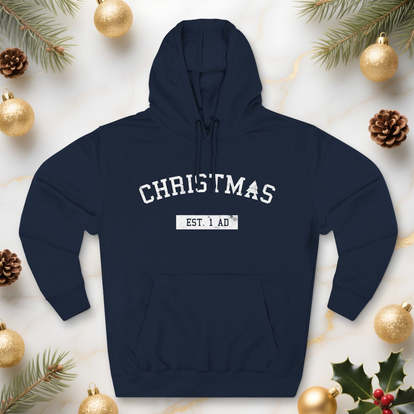 Christmas College Est. 1 AD - Unisex Hoodie