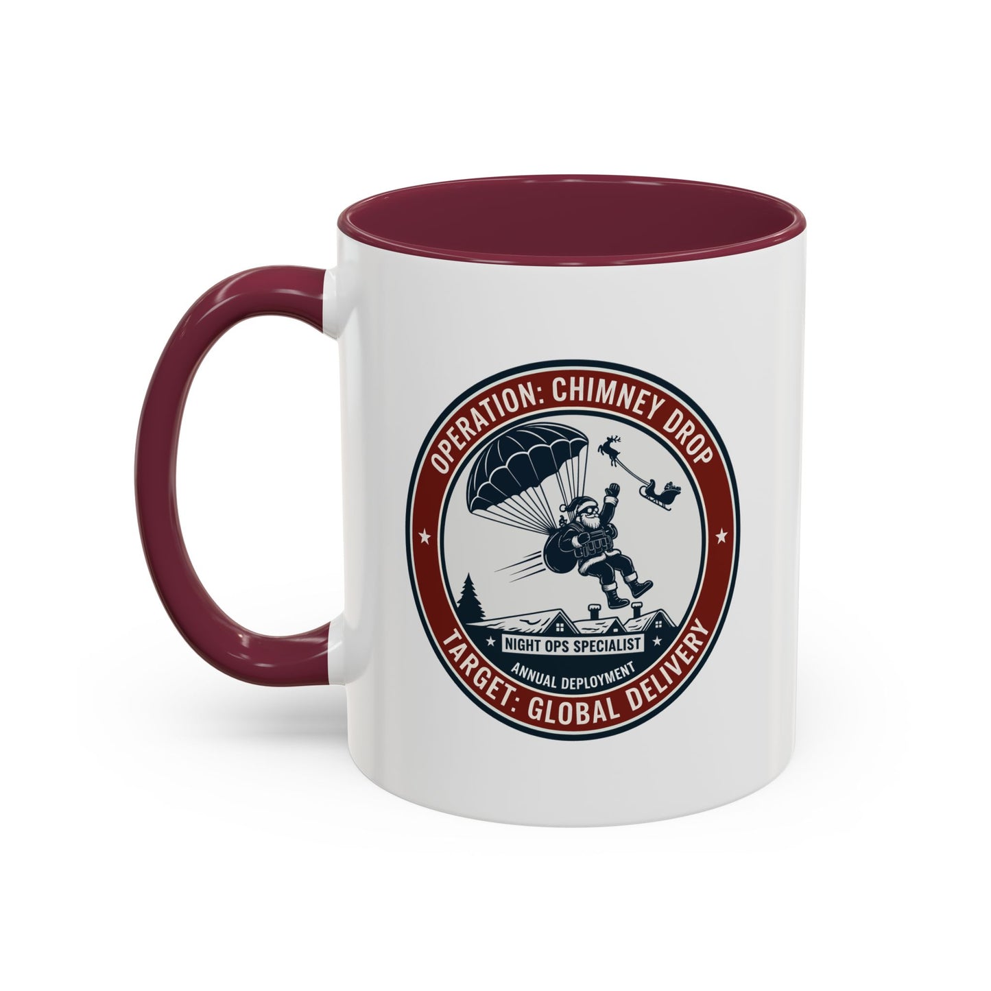 Santa Operation Chimney Drop - Accent Mug (11/15 oz)