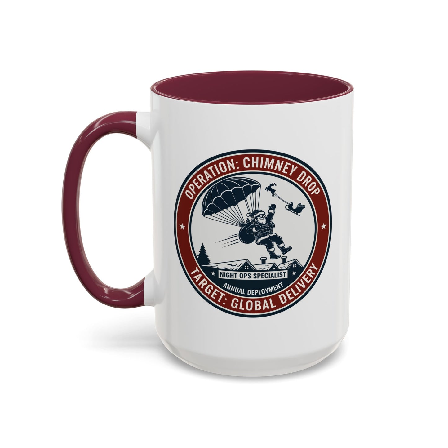 Santa Operation Chimney Drop - Accent Mug (11/15 oz)