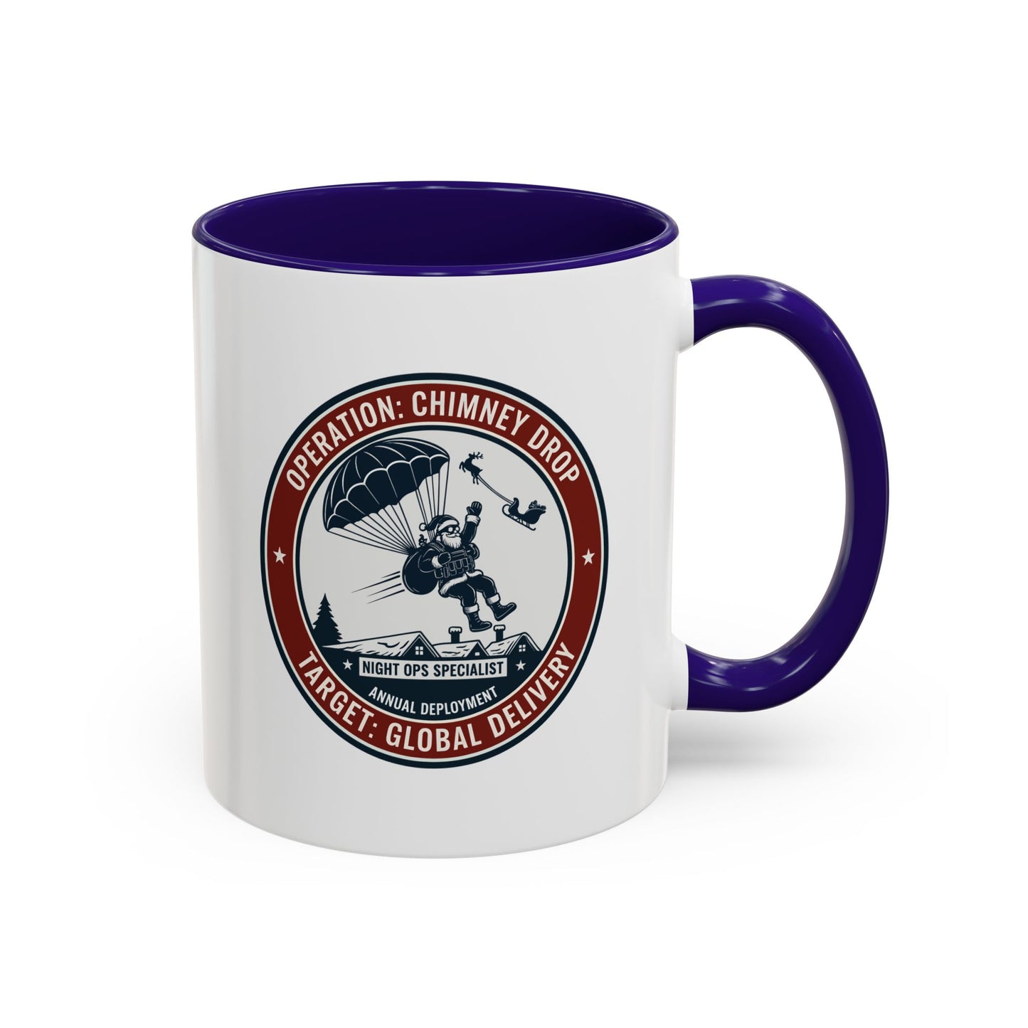 Santa Operation Chimney Drop - Accent Mug (11/15 oz)