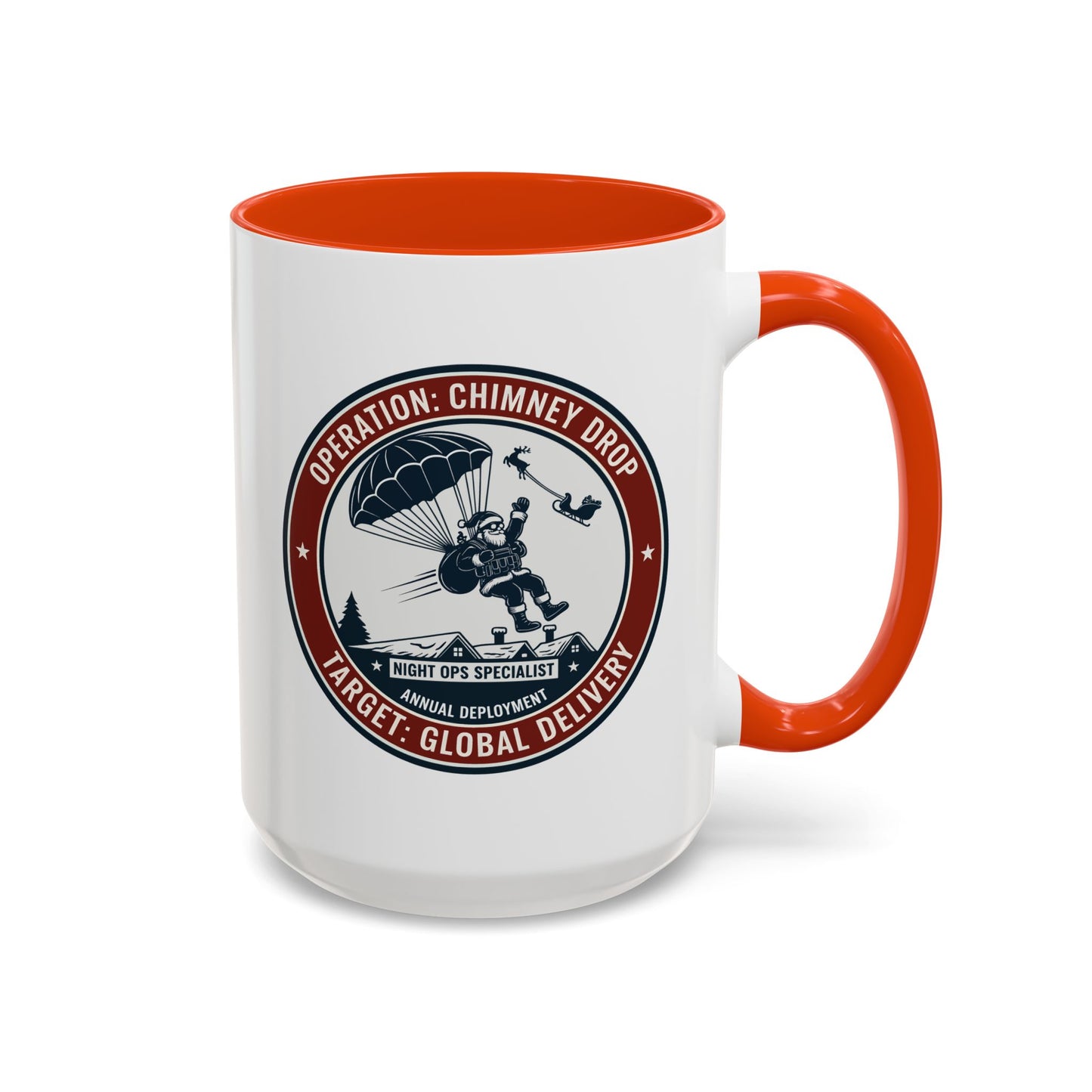 Santa Operation Chimney Drop - Accent Mug (11/15 oz)