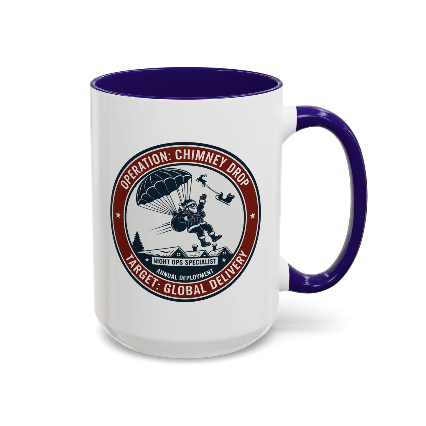 Santa Operation Chimney Drop - Accent Mug (11/15 oz)