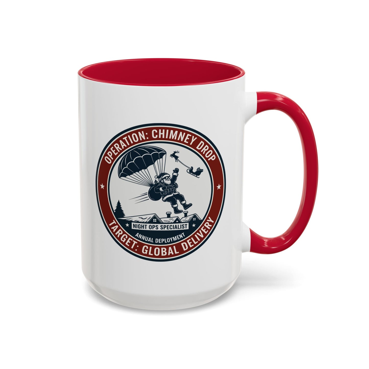Santa Operation Chimney Drop - Accent Mug (11/15 oz)