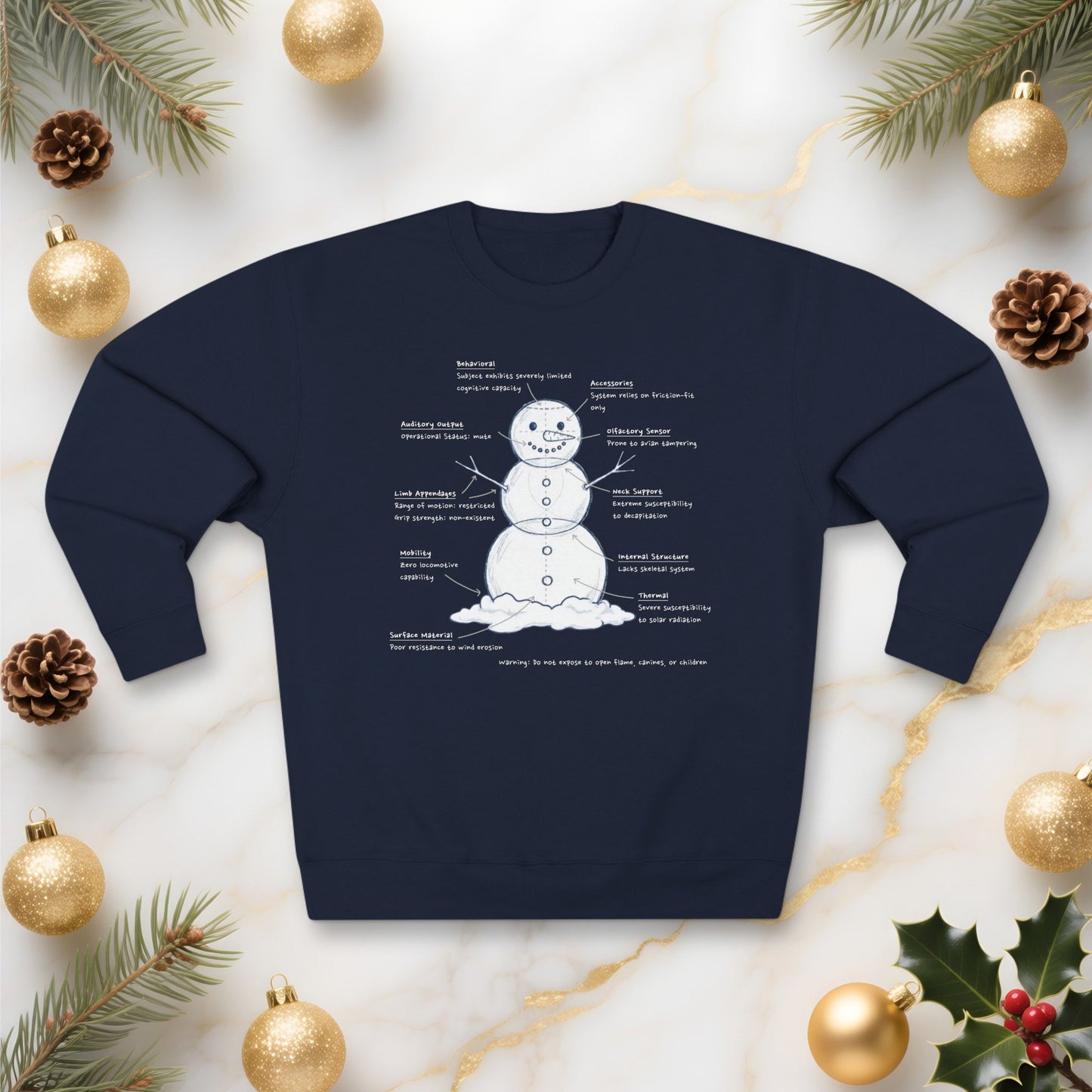 Snowman Engineering Design Review - Unisex Sweatshirt