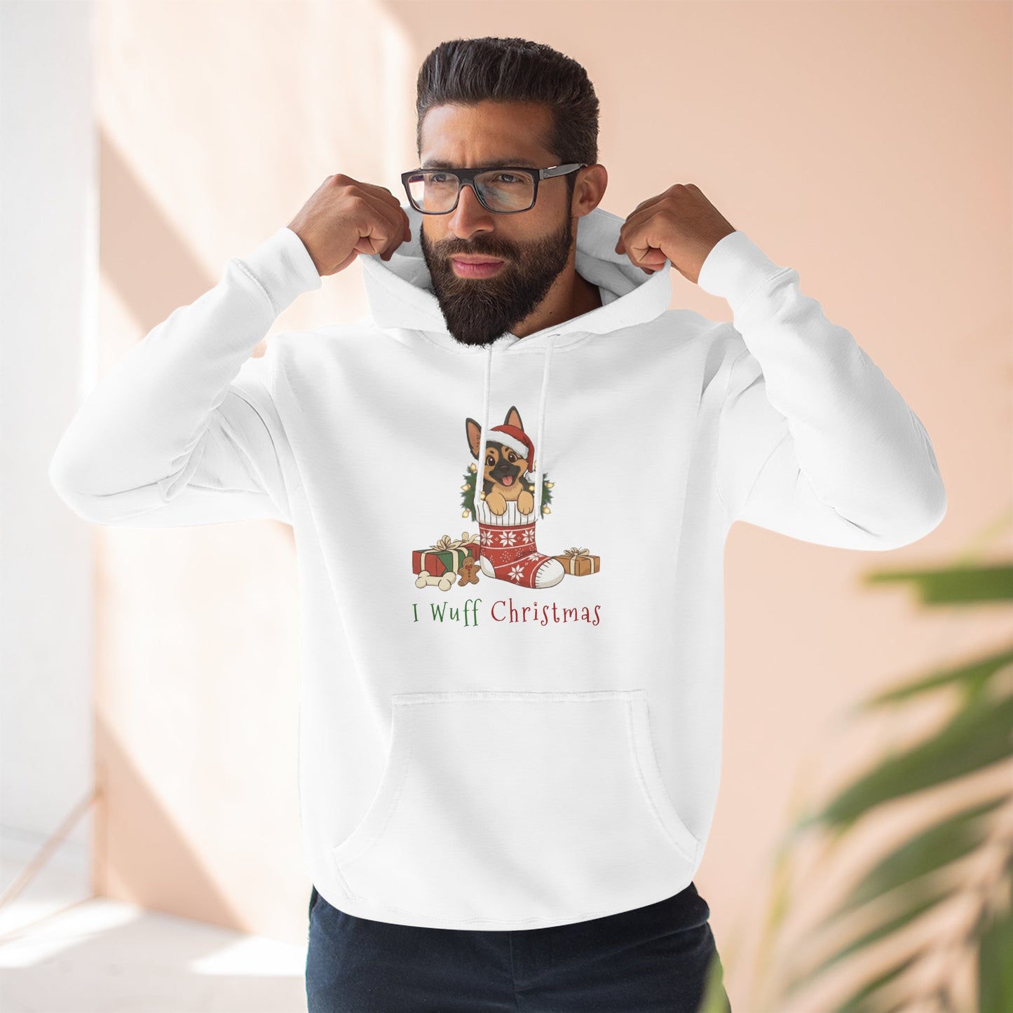I Wuff Christmas - Unisex Hoodie
