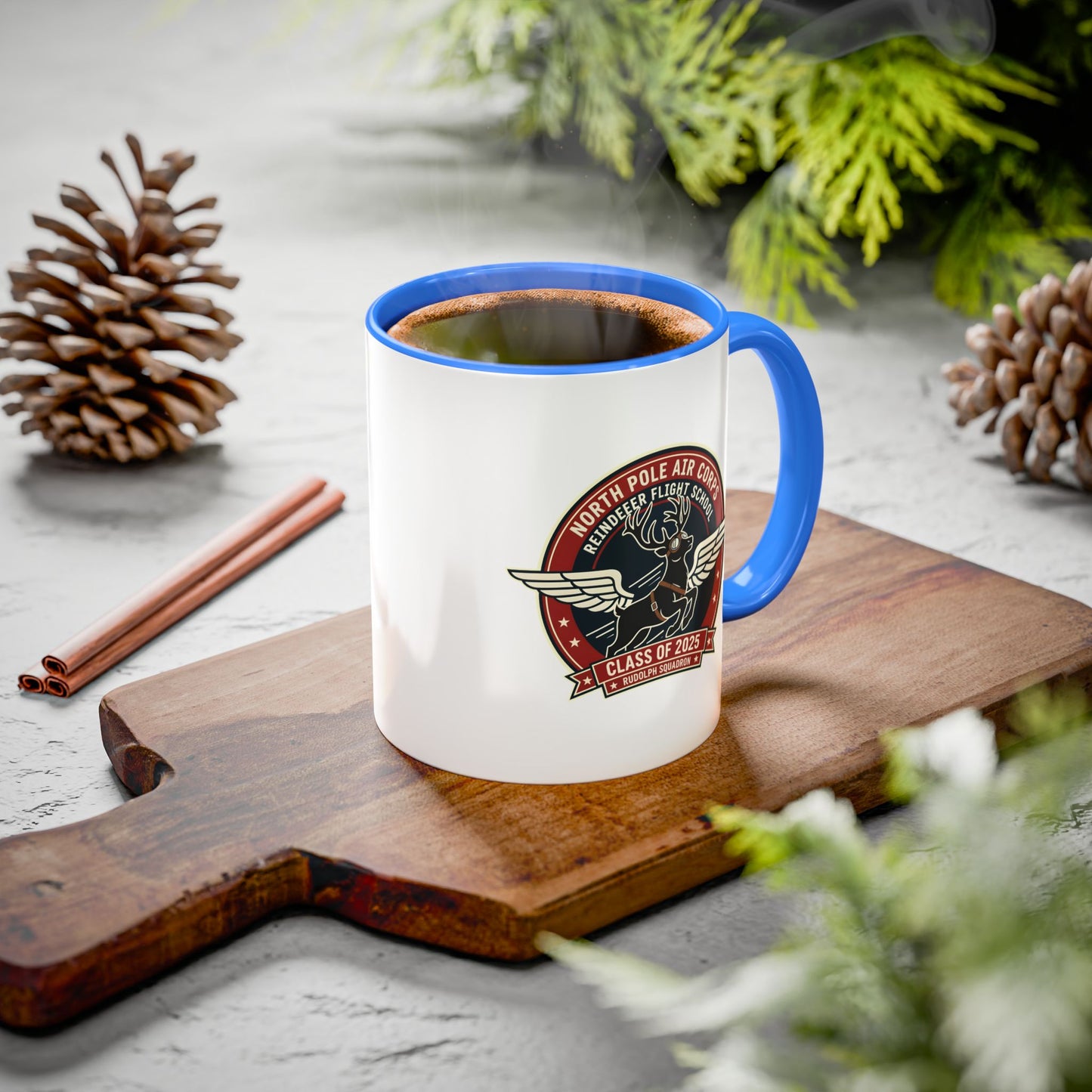 Reindeer Flight School - Accent Mug (11/15 oz)