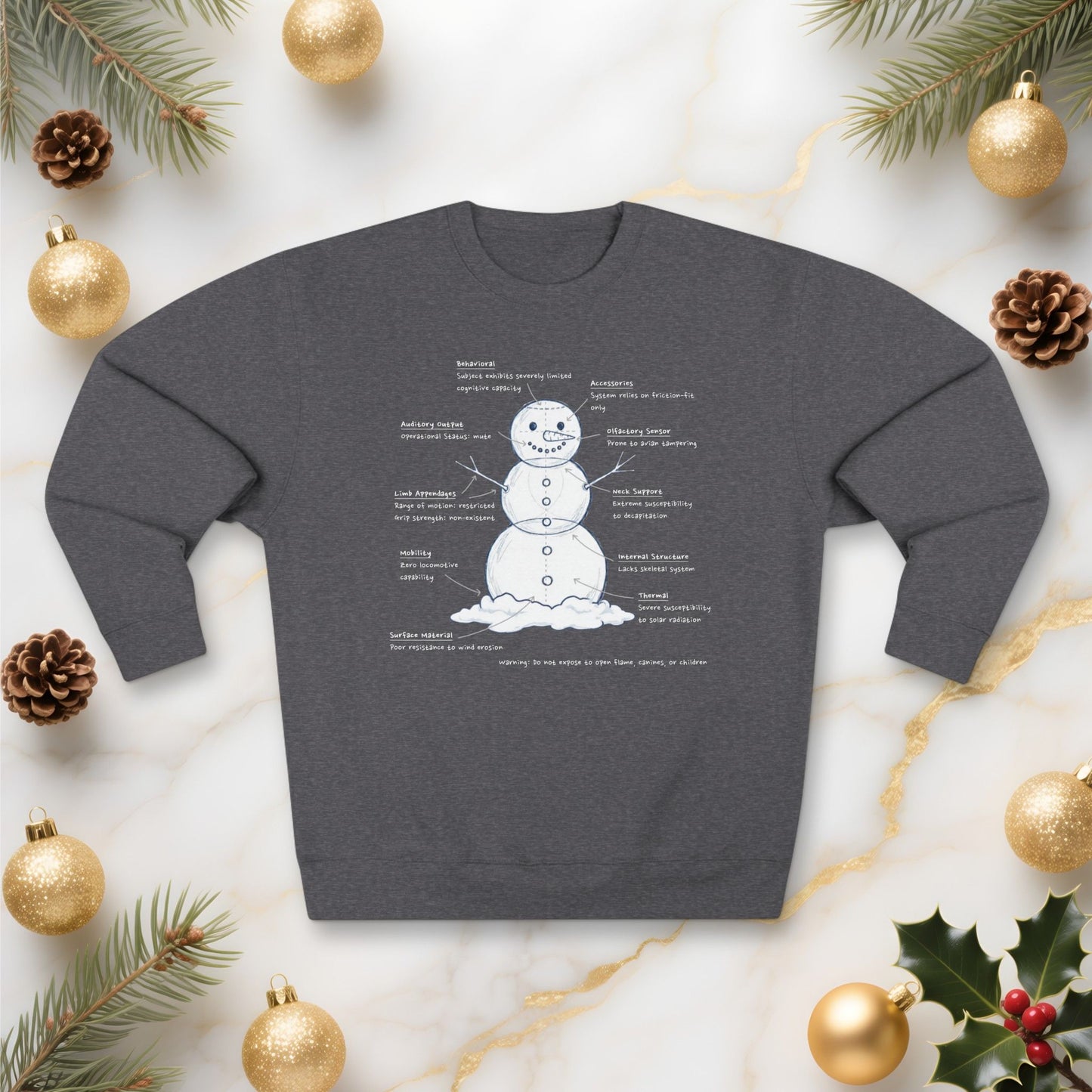 Snowman Engineering Design Review - Unisex Sweatshirt