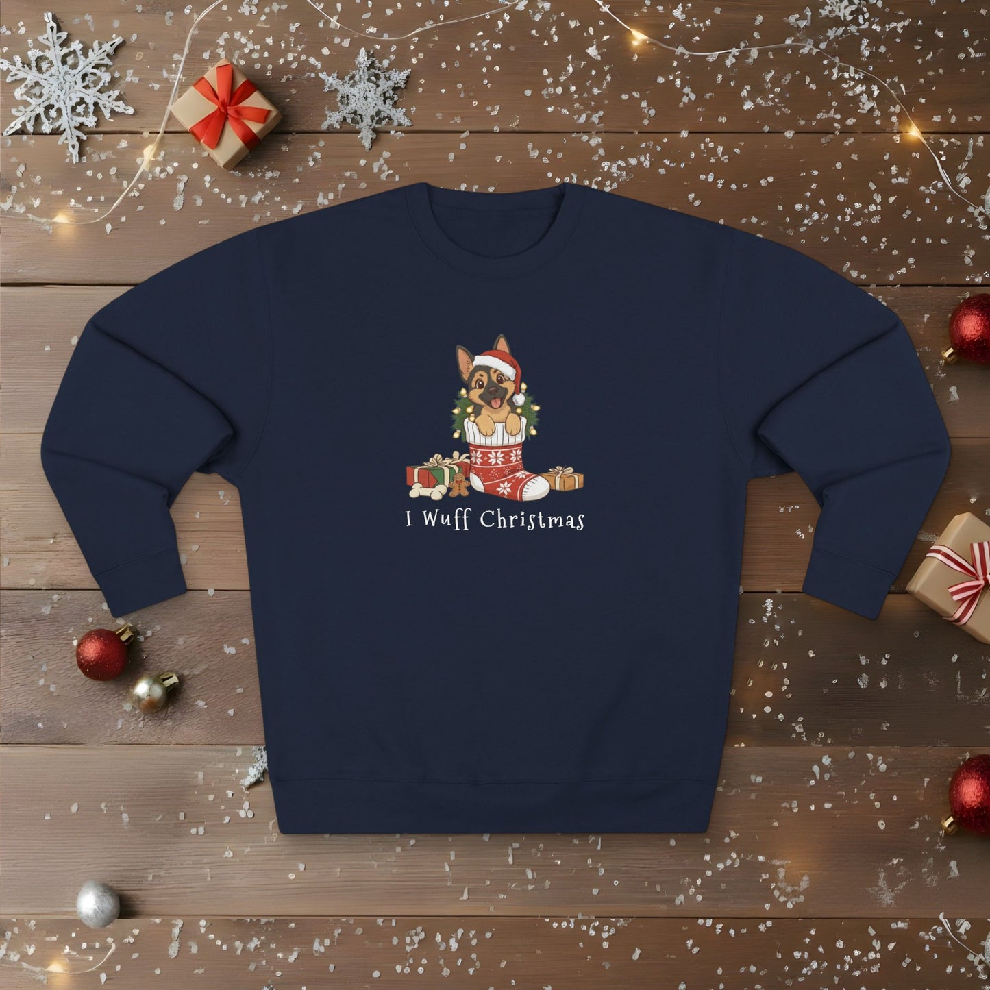 I Wuff Christmas - Unisex Sweatshirt