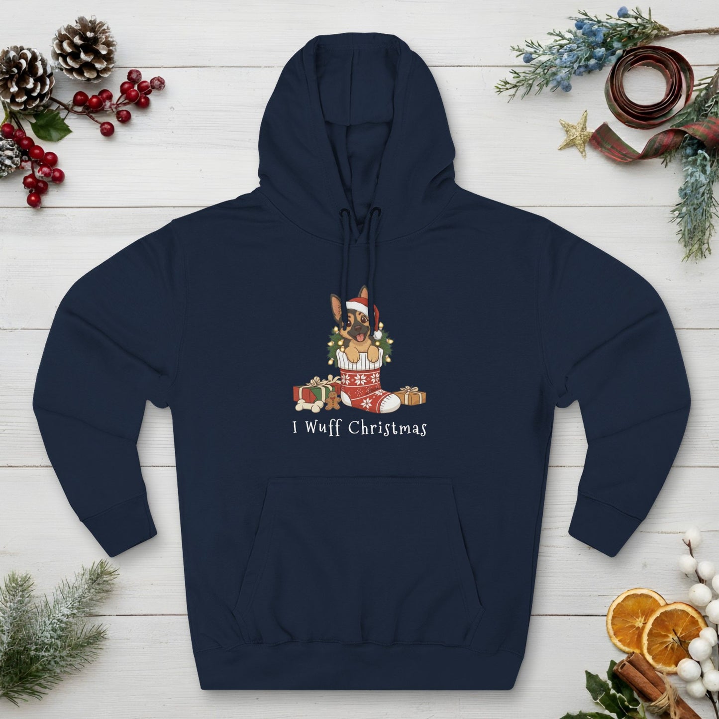 I Wuff Christmas - Unisex Hoodie