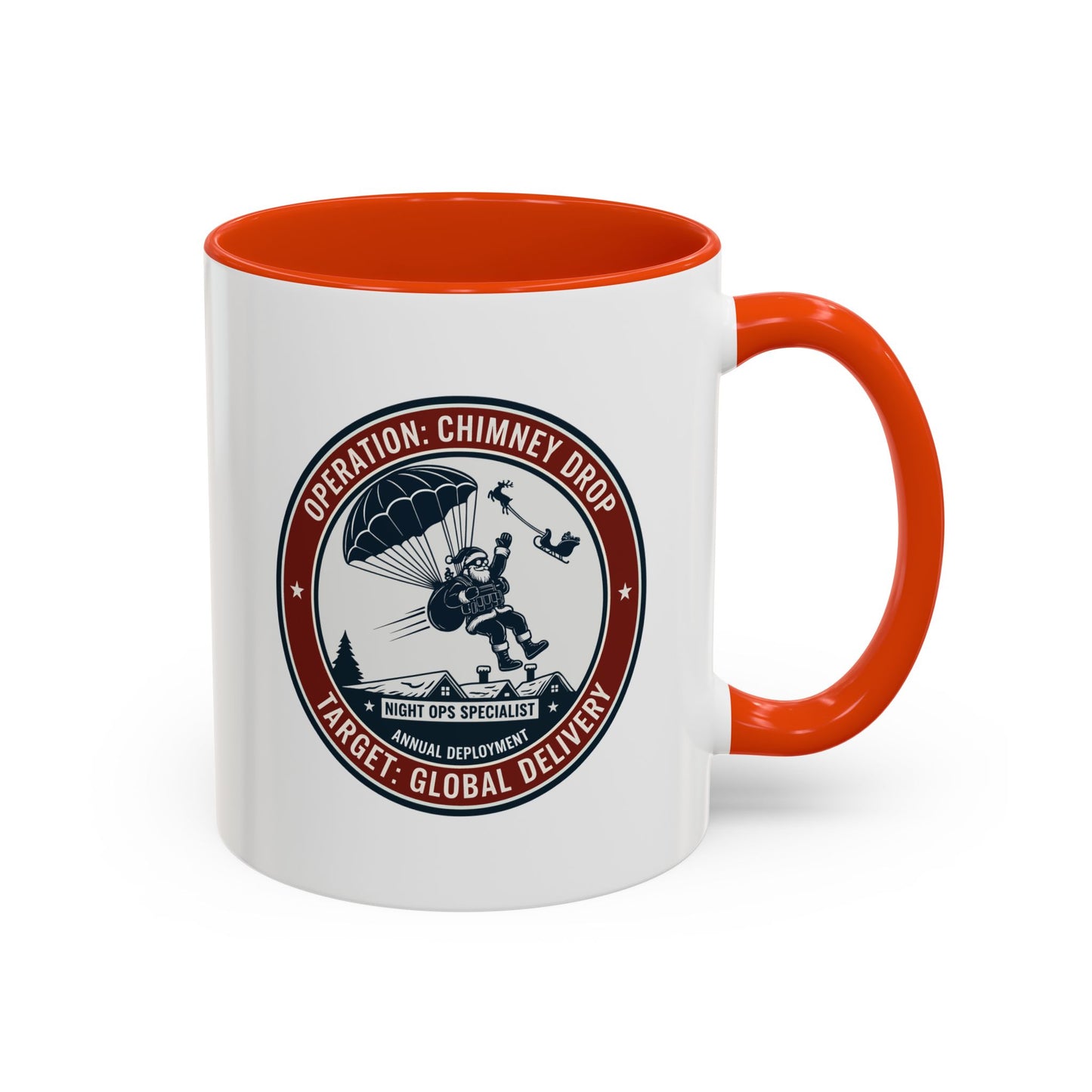 Santa Operation Chimney Drop - Accent Mug (11/15 oz)