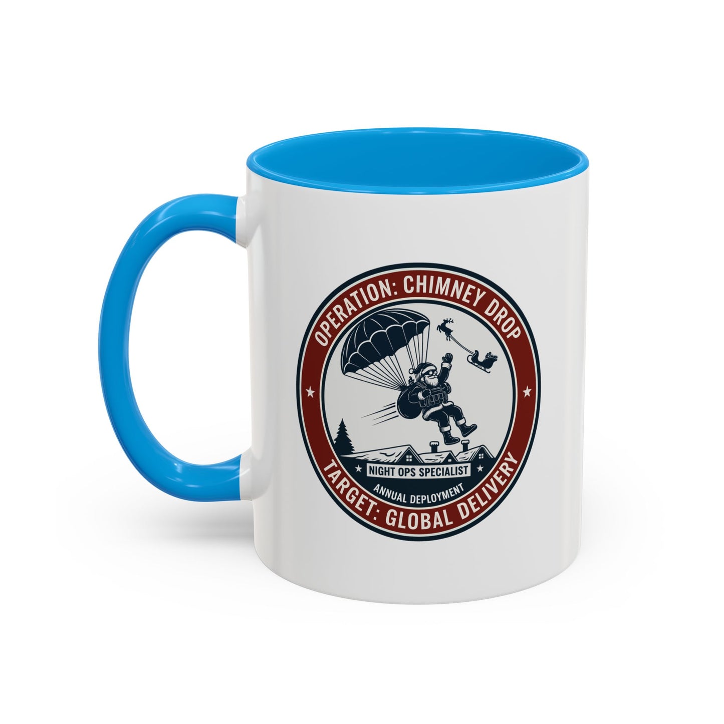 Santa Operation Chimney Drop - Accent Mug (11/15 oz)