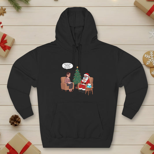 Santa Goes to Therapy - Unisex Hoodie