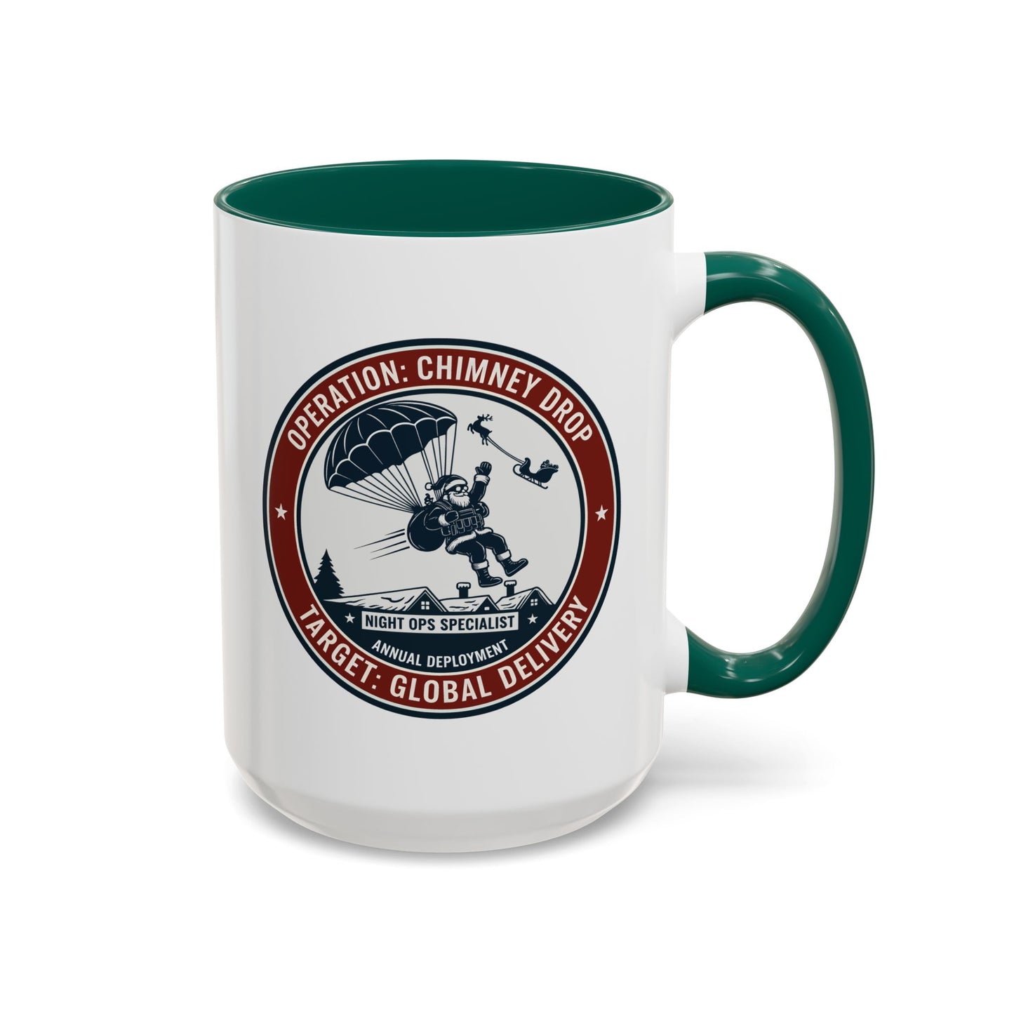 Santa Operation Chimney Drop - Accent Mug (11/15 oz)