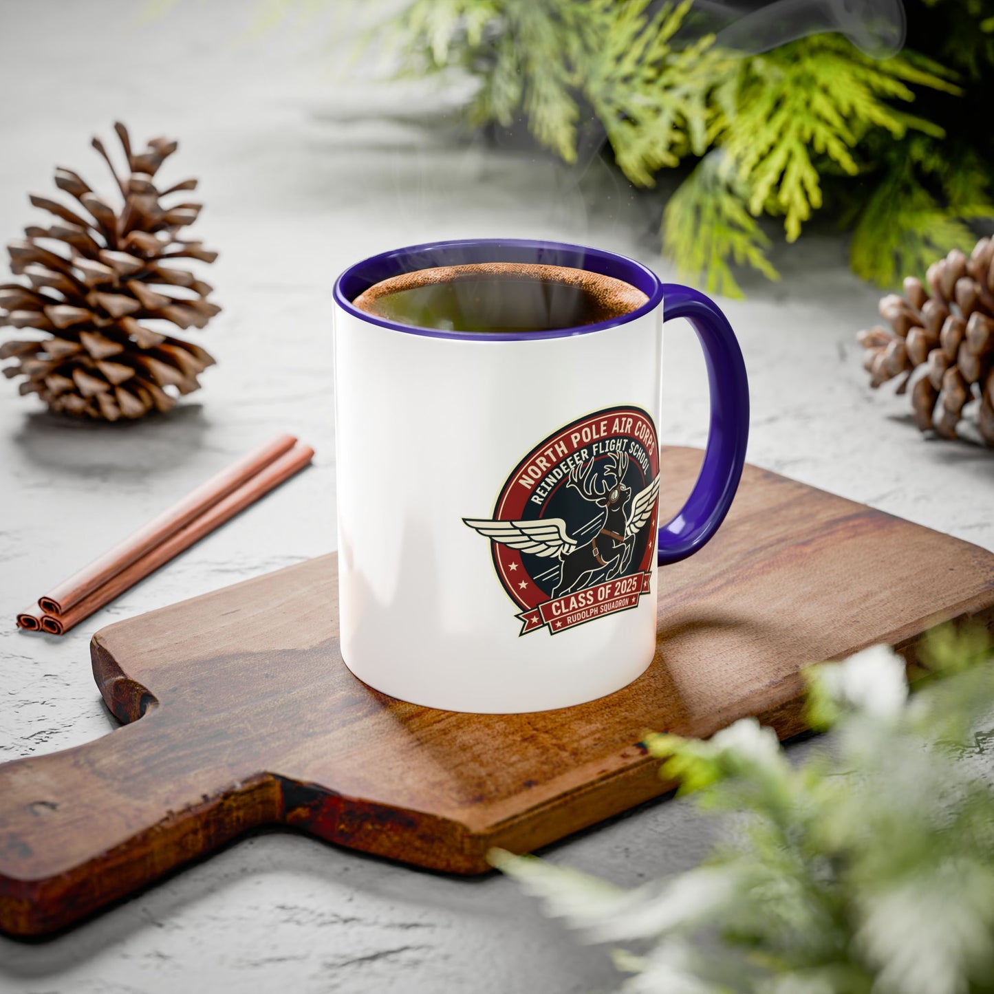 Reindeer Flight School - Accent Mug (11/15 oz)