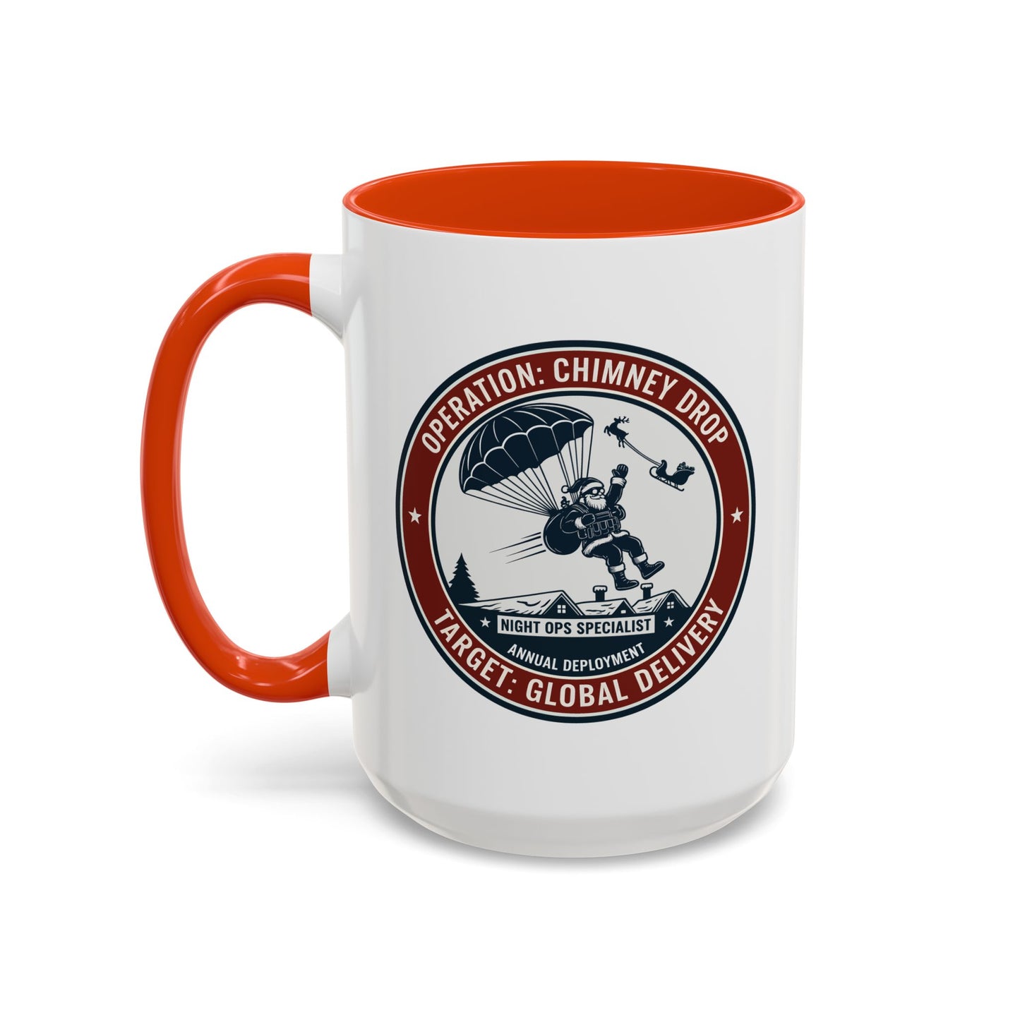 Santa Operation Chimney Drop - Accent Mug (11/15 oz)