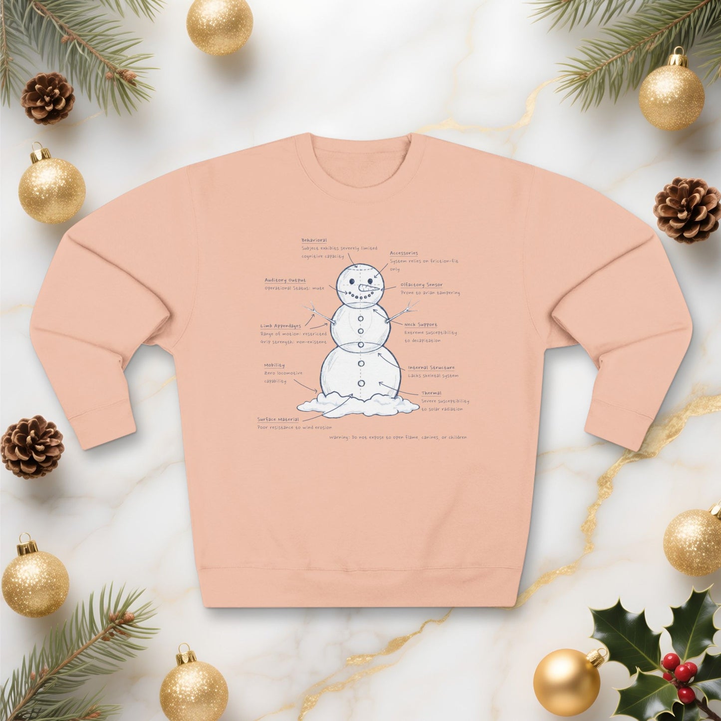 Snowman Engineering Design Review - Unisex Sweatshirt