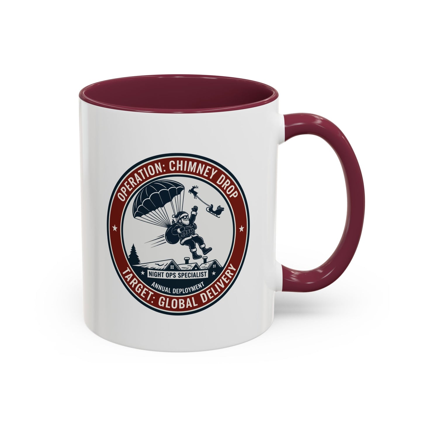 Santa Operation Chimney Drop - Accent Mug (11/15 oz)