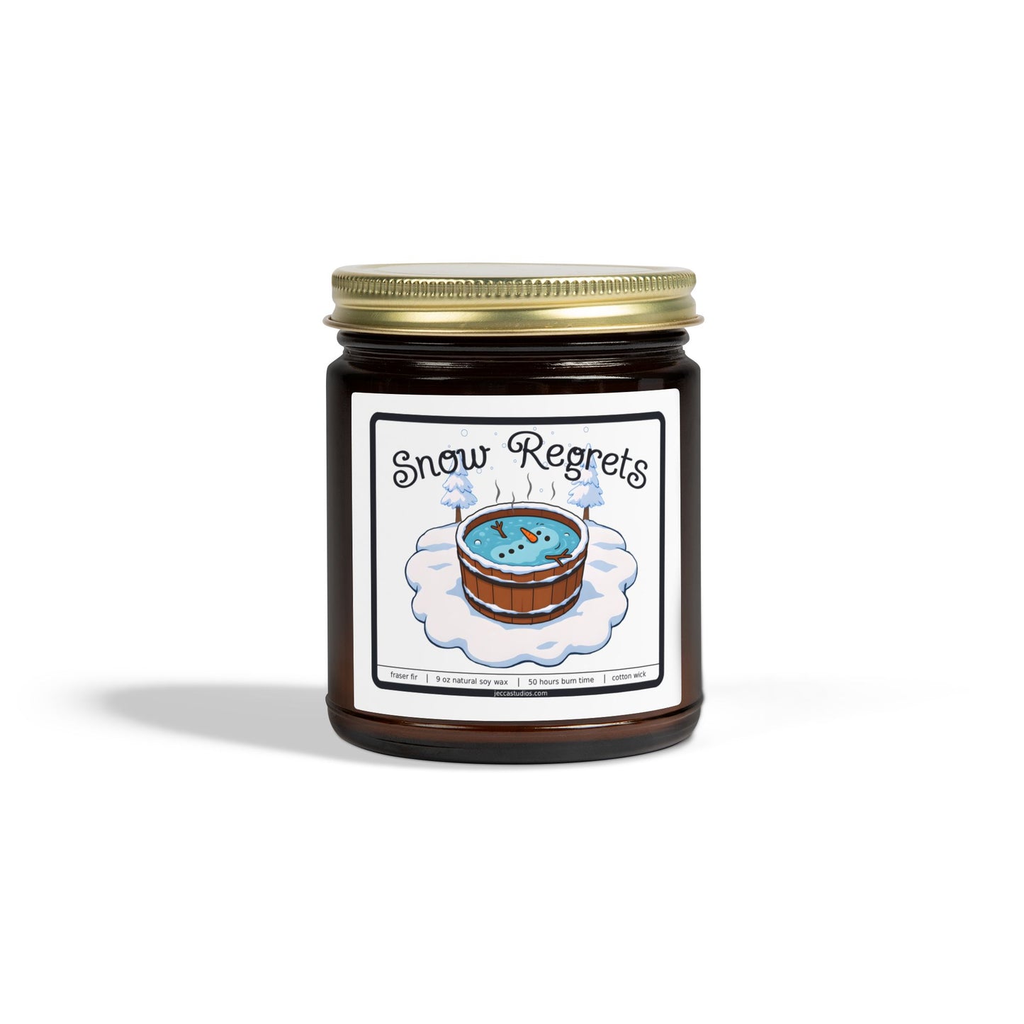 Snow Regrets Snowman - Fraser Fir Scented Candle