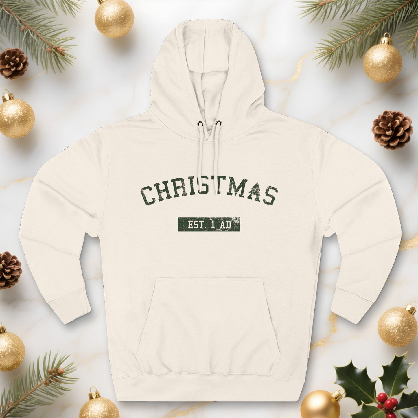Christmas College Est. 1 AD - Unisex Hoodie