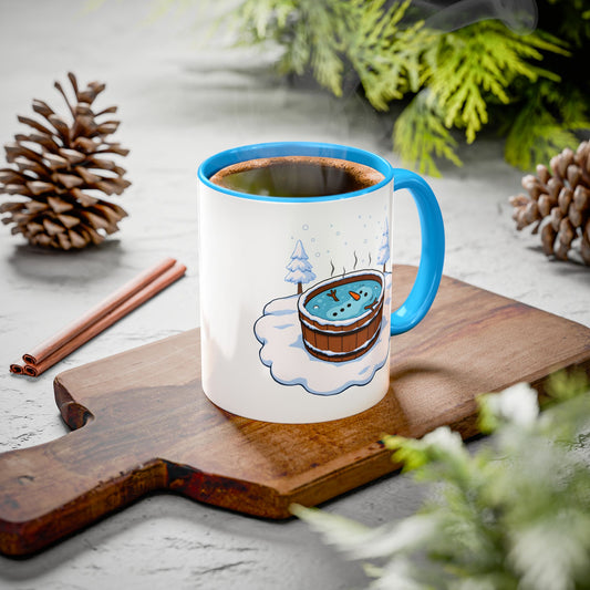Hot Tub Snowman - Accent Mug (11/15 oz)