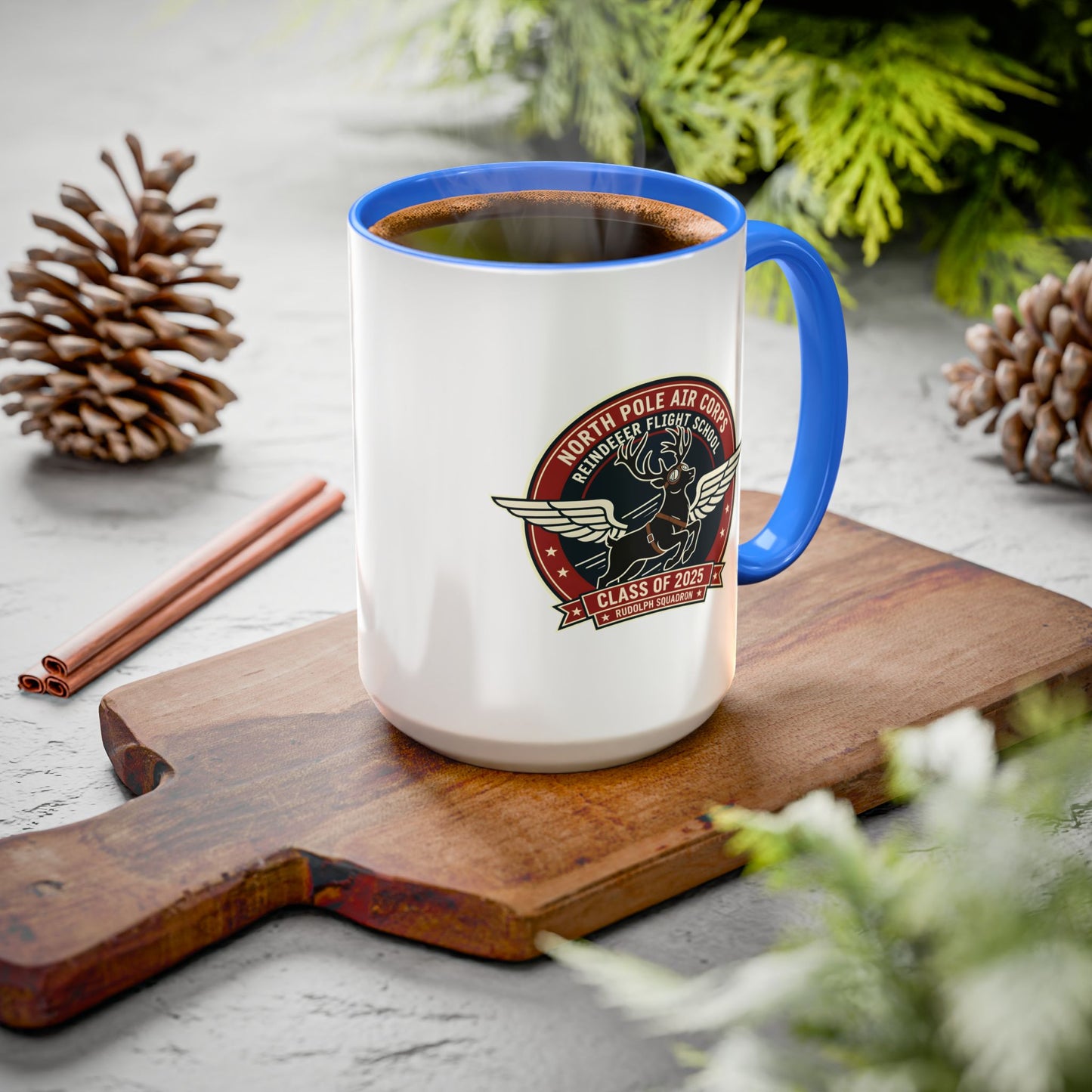 Reindeer Flight School - Accent Mug (11/15 oz)
