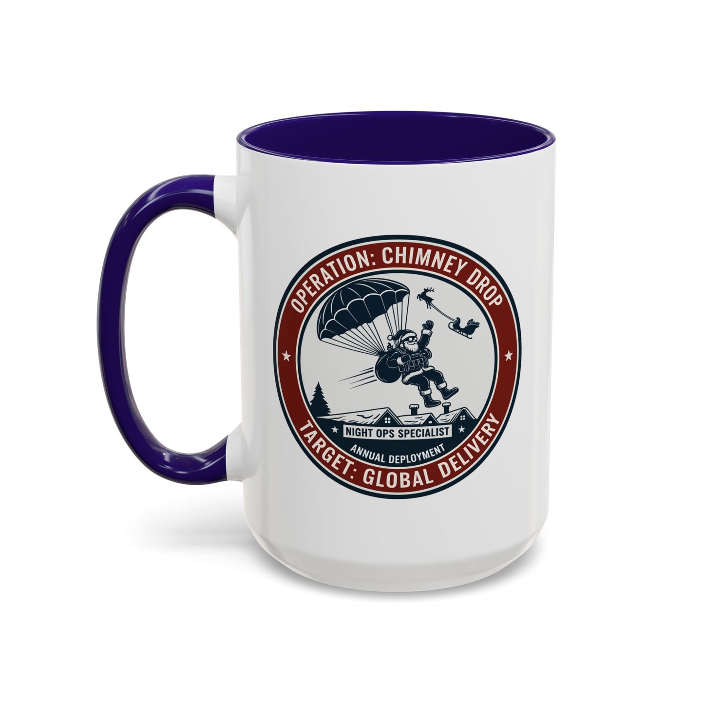 Santa Operation Chimney Drop - Accent Mug (11/15 oz)