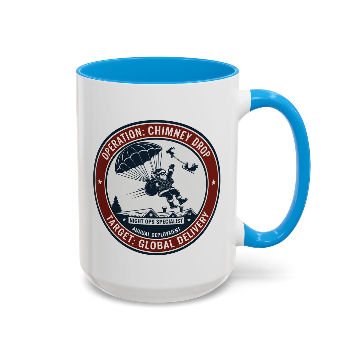 Santa Operation Chimney Drop - Accent Mug (11/15 oz)