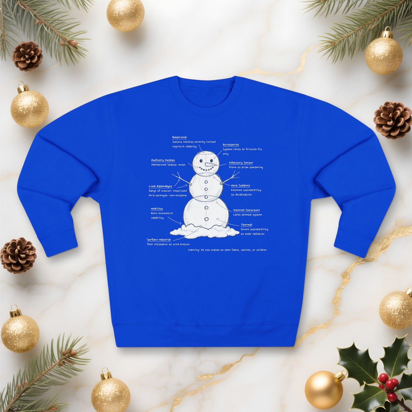 Snowman Engineering Design Review - Unisex Sweatshirt