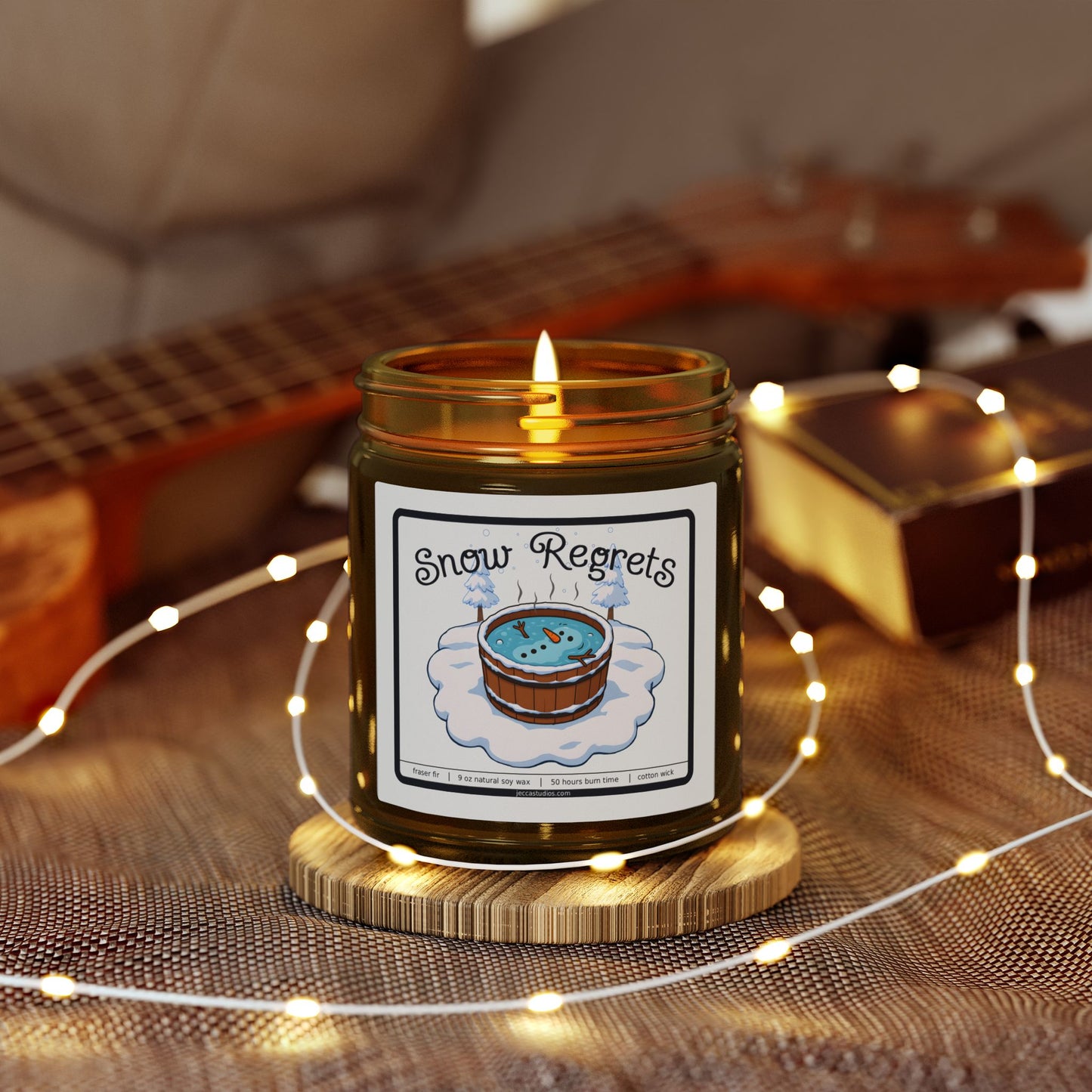 Snow Regrets Snowman - Fraser Fir Scented Candle