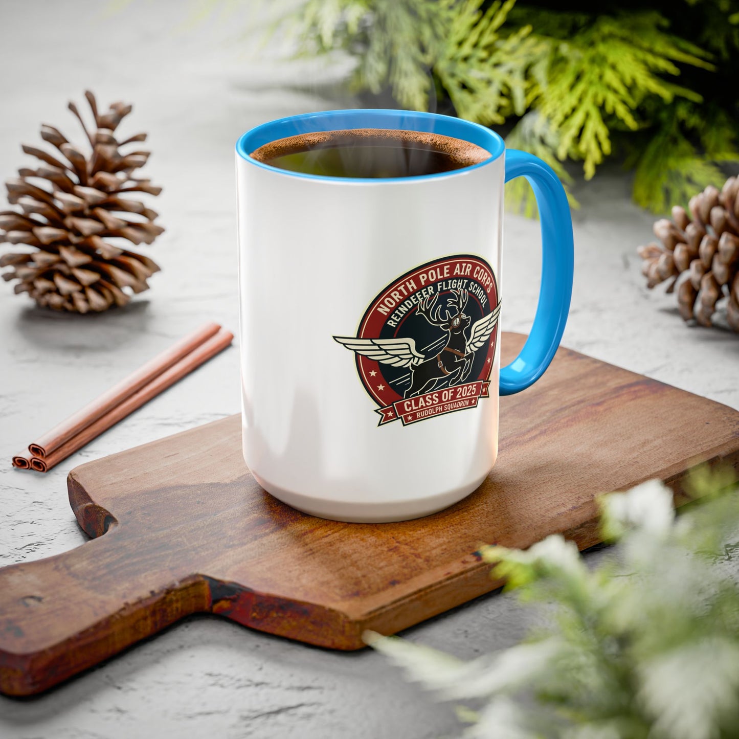 Reindeer Flight School - Accent Mug (11/15 oz)