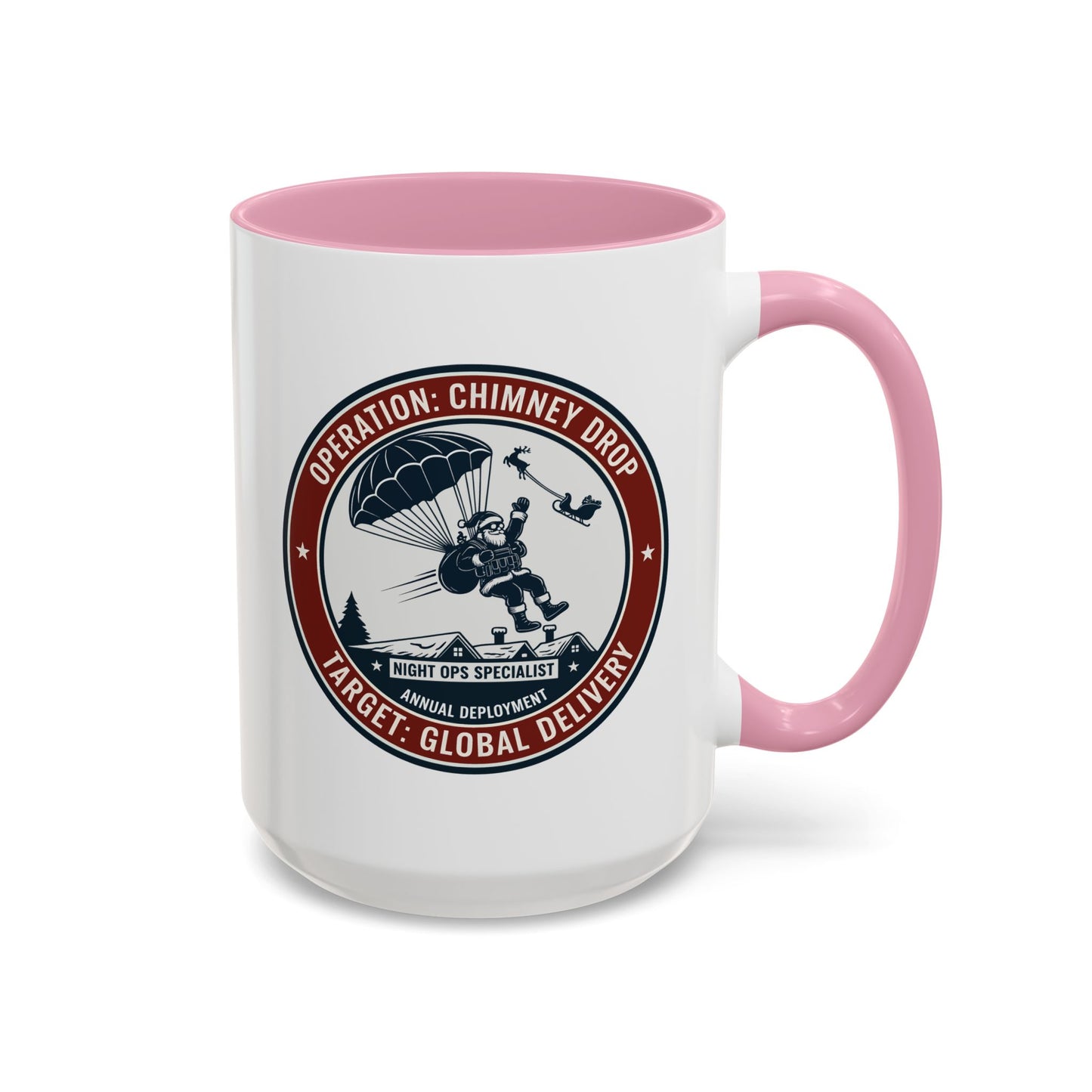 Santa Operation Chimney Drop - Accent Mug (11/15 oz)