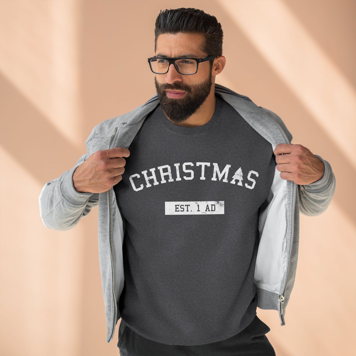 Christmas College Est. 1 AD - Unisex Sweatshirt
