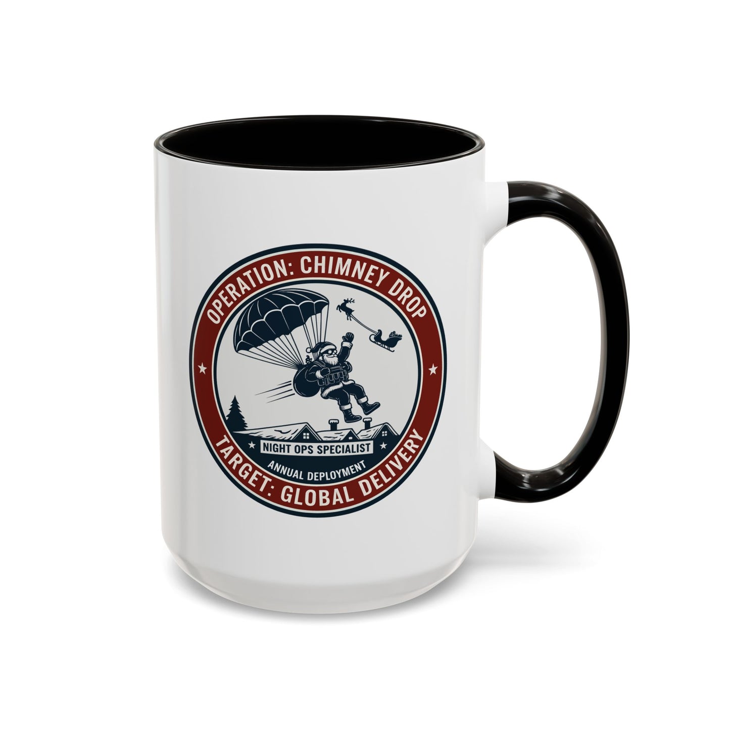 Santa Operation Chimney Drop - Accent Mug (11/15 oz)