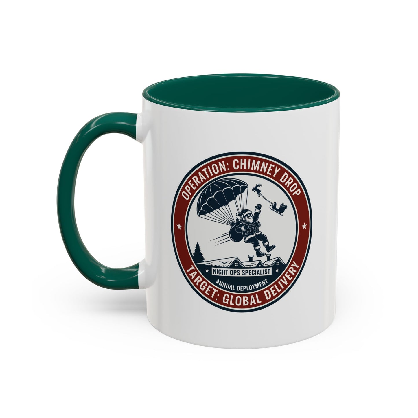 Santa Operation Chimney Drop - Accent Mug (11/15 oz)